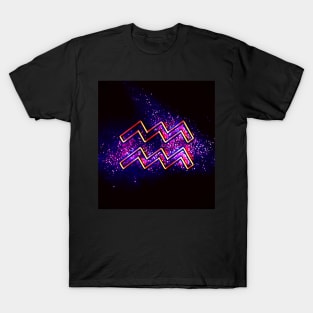 Aquarius (Retro Aquarius Zodiac) T-Shirt